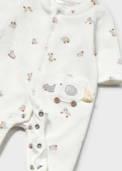 Mayoral pijama baieti 0-18 luni Fog cu animale
