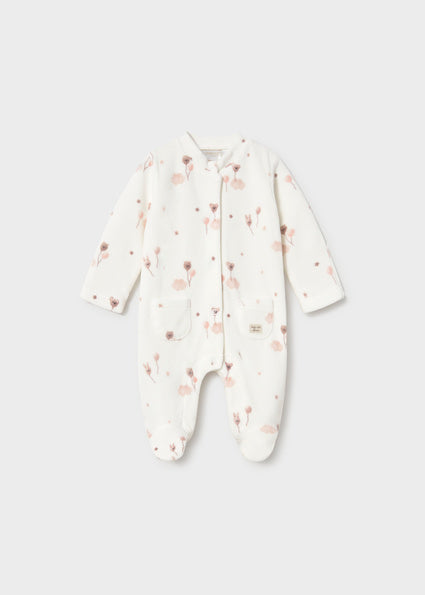 Mayoral pijama fete 0-18 luni Off-white cu baloane animale