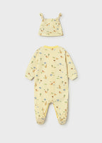 Mayoral pijama baieti cu caciulita 0-18 luni Sunny safari