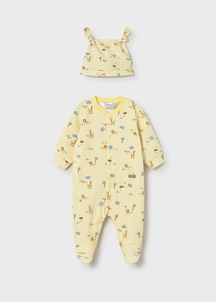 Mayoral pijama baieti cu caciulita 0-18 luni Sunny safari Imagine principală a produsului