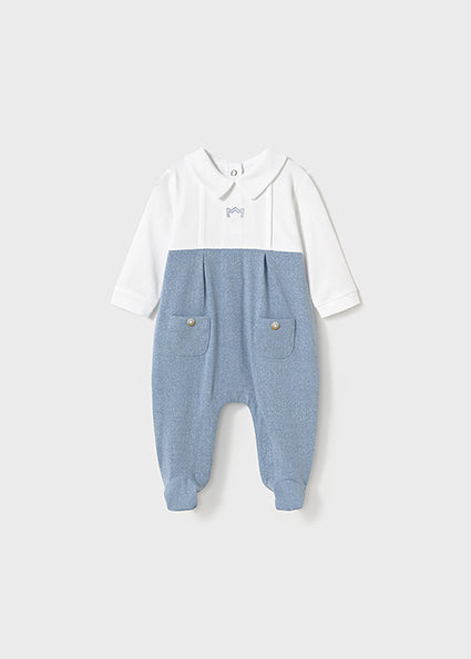 Mayoral pijama baieti cu guler 0-18 luni White-Riviera Imagine principală a produsului