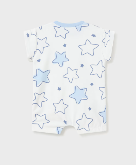  Alb-Light blue cu stelute