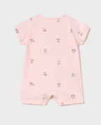 Mayoral pijama fete de vara 0-18 luni Roz baby cu catelusi