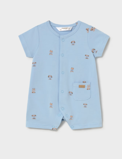 Mayoral pijama baieti de vara 0-18 luni Sky cu catelusi Imagine principală a produsului