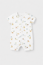 Mayoral pijama baieti de vara 0-18 luni Alb-Sunny safari