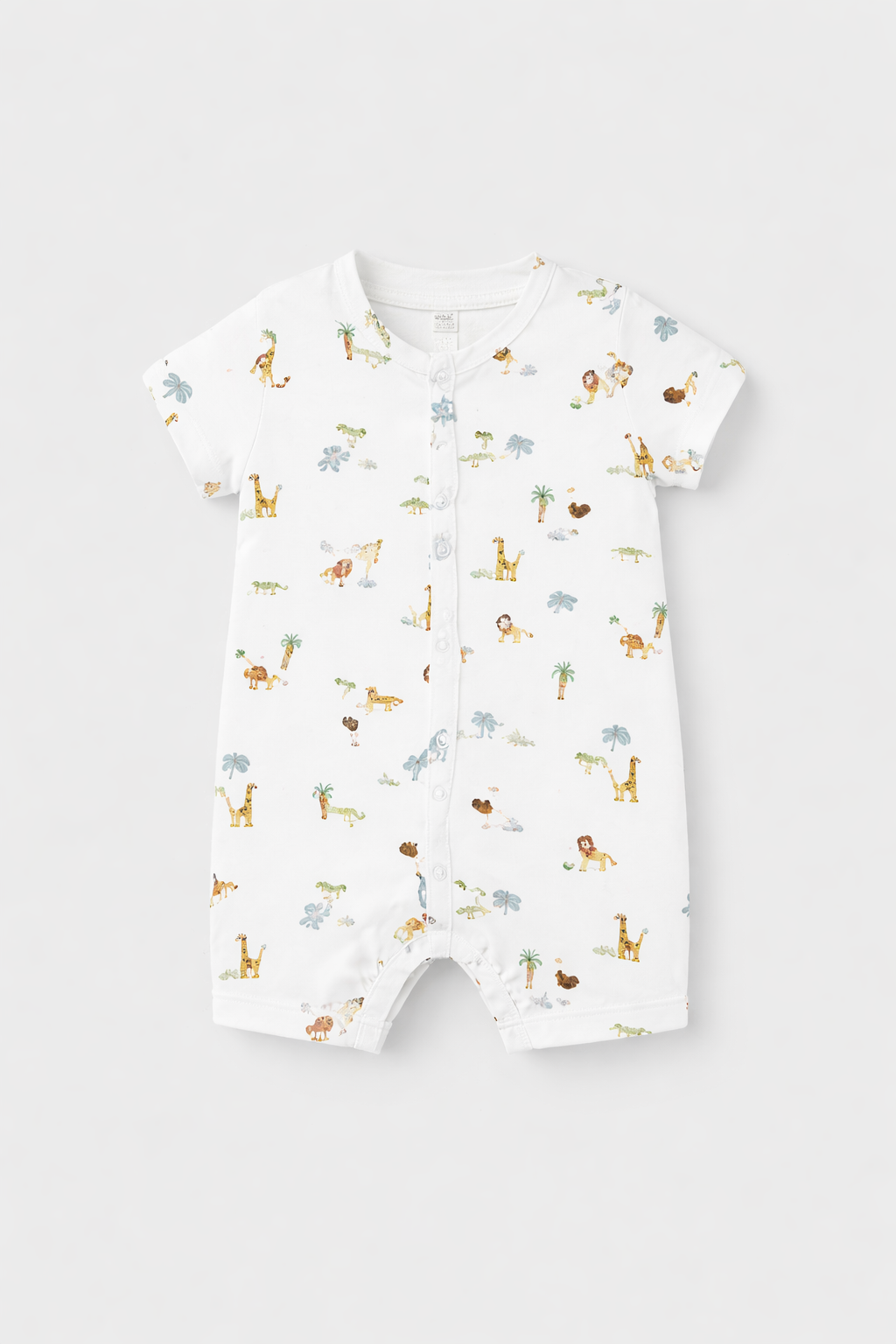 Mayoral pijama baieti de vara 0-18 luni Alb-Sunny safari