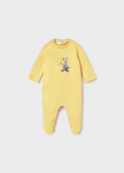 Mayoral pijama baieti cu maneca lunga 0-18 luni Camomila cu animale