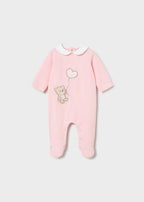 Mayoral pijama fete 0-18 luni Roz baby cu ursulet