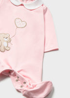 Mayoral pijama fete 0-18 luni Roz baby cu ursulet