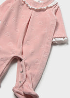 Mayoral pijama fete 0-6 luni Roz baby cu inimioare
