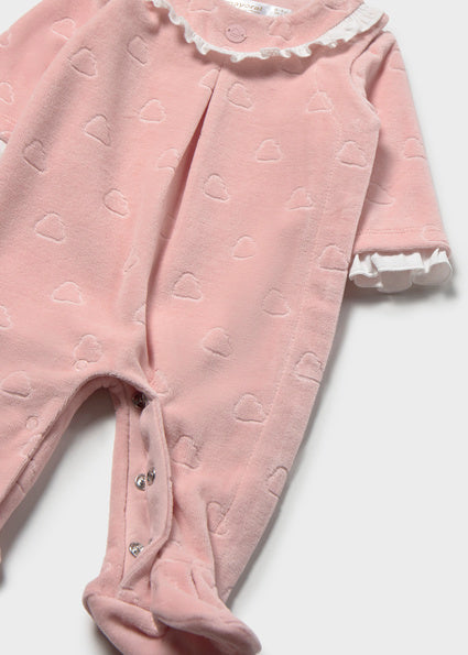 Mayoral pijama fete 0-6 luni Roz baby cu inimioare
