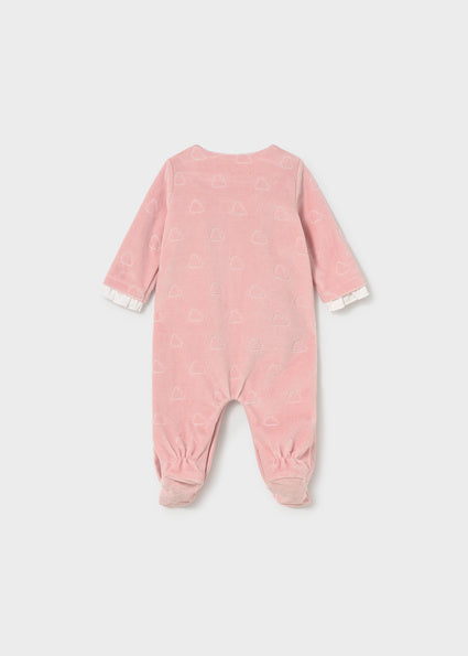 Mayoral pijama fete 0-6 luni Roz baby cu inimioare