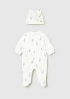 Mayoral pijama fete cu caciulita 0-18 luni Off-white