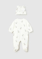 Mayoral pijama fete cu caciulita 0-18 luni Off-white