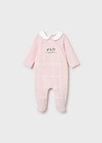 Mayoral pijama fete cu guleras 0-18 luni Roz baby