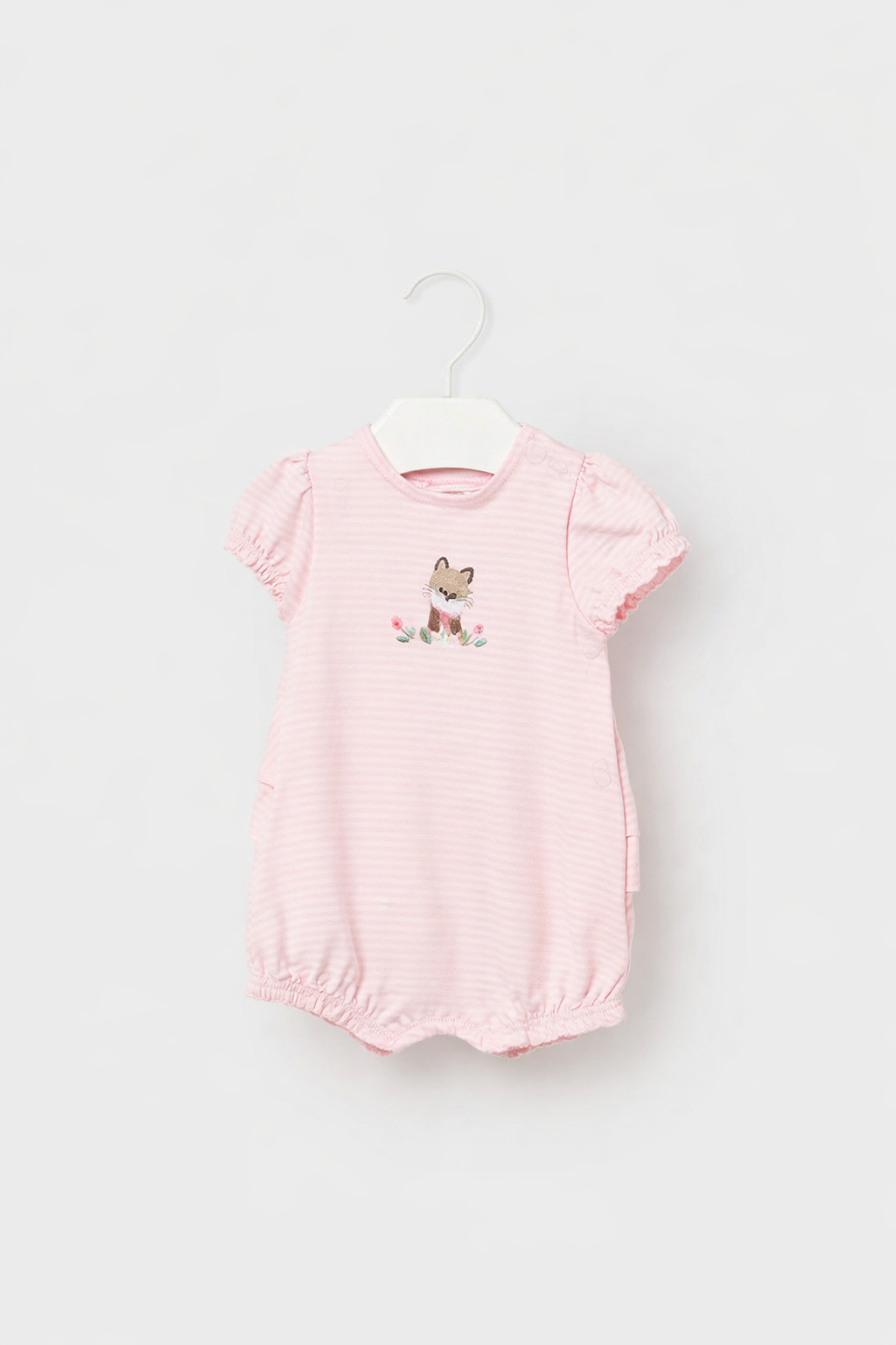 Mayoral pijama fete de vara 0-18 luni Roz baby cu catelus