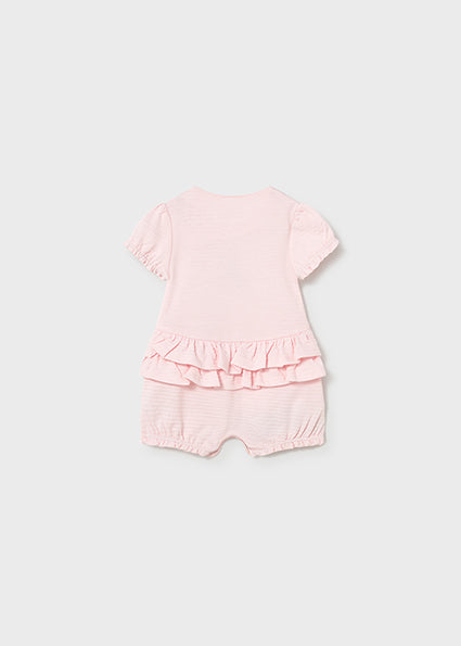 Mayoral pijama fete de vara 0-18 luni Roz baby cu catelus