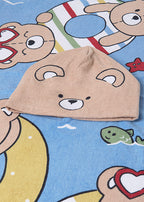 Mayoral prosop de plaja unisex de tip poncho 12m+ Imprimeu ursuleti