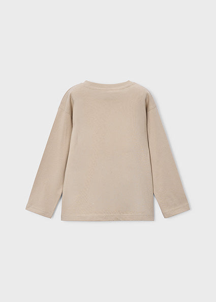 Mayoral pulover baieti 5-10 ani Taupe cu catel