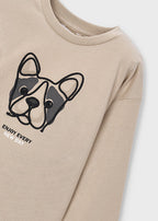 Mayoral pulover baieti 5-10 ani Taupe cu catel
