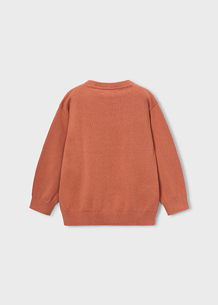 Mayoral pulover baieti din tricot basic 5-10 ani Caramiziu
