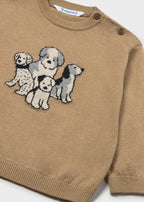 Mayoral pulover baieti intarsia 12-48 luni Cookie vigoré cu catelusi