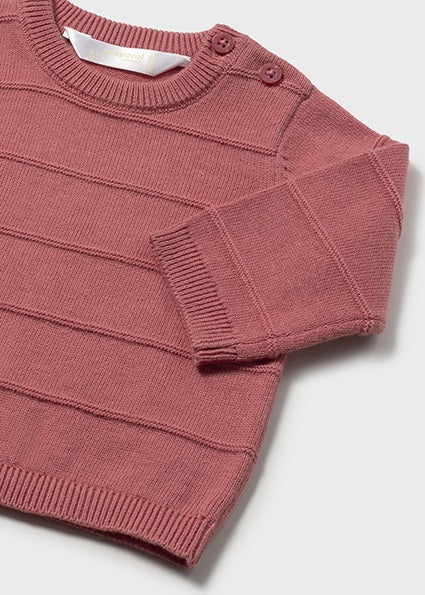 Mayoral pulover baieti tricot 0-18 luni Caramiziu teracota