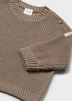 Mayoral pulover baieti tricotat cu nasturi la umeri 0-18 luni Opal