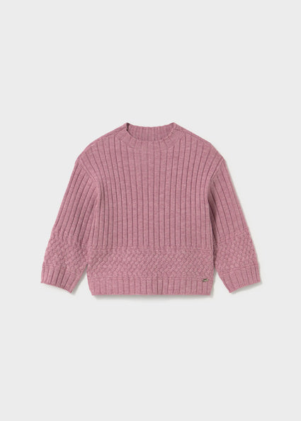 Mayoral pulover fete 12-48 luni Violet mixat