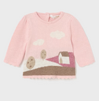Mayoral pulover fete jacquard 0-18 luni Roz baby