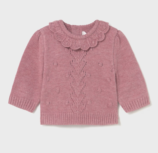 Mayoral Pulover fete din tricot 0-18 luni Blush vigore Imagine principală a produsului