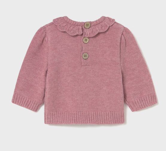 Mayoral Pulover fete din tricot 0-18 luni Blush vigore Imagine secundară a produsului