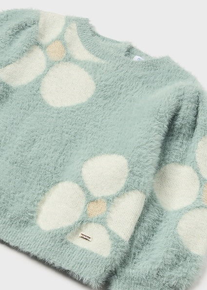 Mayoral pulover fetite cu flori jacquard 12-36 luni Jad Imagine secundară a produsului