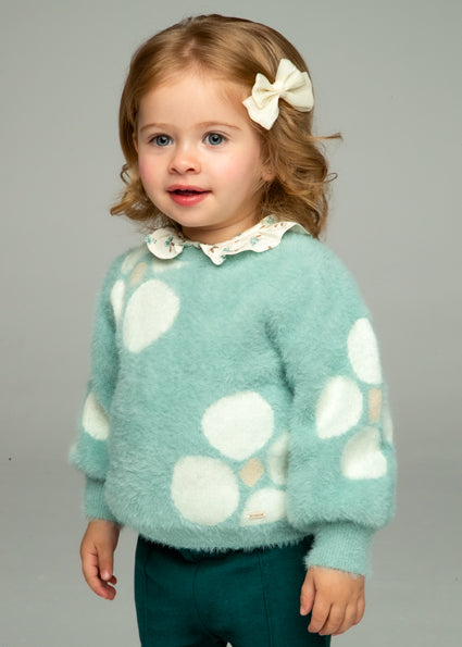 Mayoral pulover fetite cu flori jacquard 12-36 luni Jad