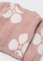 Mayoral pulover fetite jacquard cu flori 12-36 luni Blush