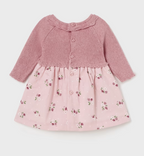 
Mayoral rochie fete combinatie tricot bumbac 0-18 luni Quartza vigore
