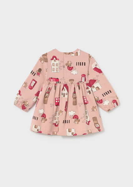Mayoral rochie fete cu funda si imprimeu 12-48 luni Petisui