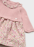 Mayoral rochita fete combinata 0-18 luni Pink baby vigoré
