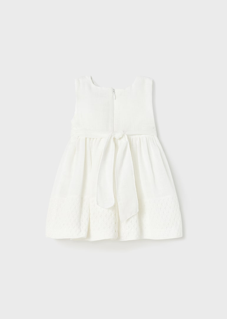 Mayoral rochita fete combinata cu motive ghipuri 6-36 luni Off-white Imagine secundară a produsului