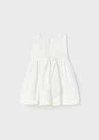 Mayoral rochita fete combinata cu motive ghipuri 6-36 luni Off-white