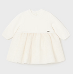 Mayoral rochita fete combinatie tricot si tul 0-18 luni Off-white