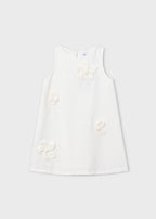 Mayoral rochita fete cu flori 5-10 ani Off-white