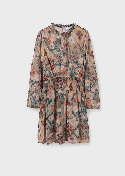 Mayoral rochita fete cu imprimeu 10-14 ani, Maron Imagine principală a produsului