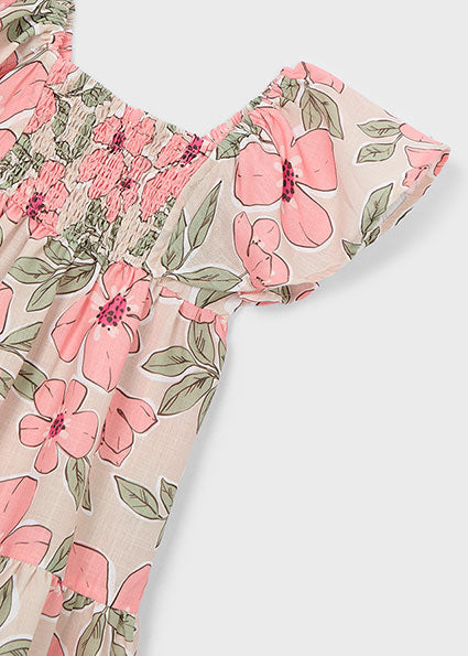 Mayoral rochita fete cu imprimeu 5-10 ani Mandarina cu flori