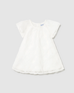 Mayoral rochita fete cu tul brodat 12-48 luni Off-white