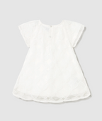 Mayoral rochita fete cu tul brodat 12-48 luni Off-white