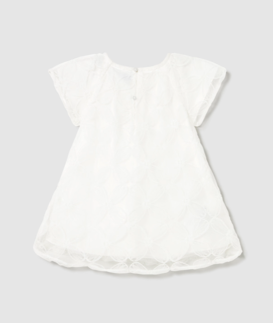 Mayoral rochita fete cu tul brodat 12-48 luni Off-white