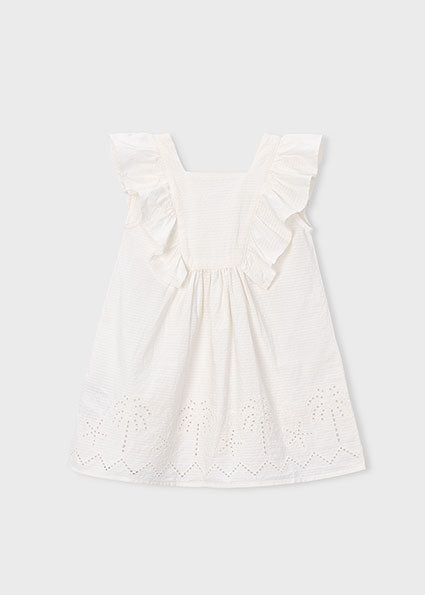 Mayoral rochita fete cu volanase 5-10 ani Off-white