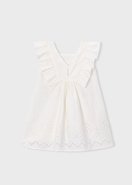 Mayoral rochita fete cu volanase 5-10 ani Off-white