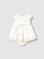 Mayoral rochita fete de ceremonie cu chilotei 0-18 luni Cream-Pink